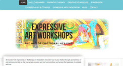 Desktop Screenshot of expressiveartworkshops.com